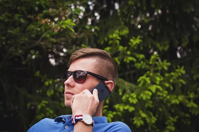 calling, contact, iphone, man, mobile phone, person, phone call, smartphone, sunglasses, calling, calling, calling, calling, calling. Building a call objective for an initial conversation