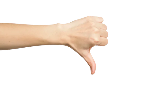 thumbs down, hand gesture, dislike sign, negative gesture, bad feedback, no symbol, rejection hand, failure sign, hand icon, disapproval, thumbs down vector, negative feedback, stop gesture, disagree hand, rejection icon, decline symbol, hand illustration, downvote sign, not good, poor rating, hand clipart, bad sign, hand signal, wrong gesture, negative symbol. Rejecting a meeting that is unlikely to help either side